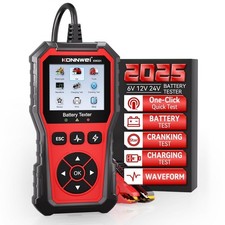 New KONNWEI KW331 Car Battery Tester with Cloud Printing , 10-2000CCA 6/12/24V
