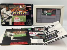 Ken Griffey Jr. Presents Major League Baseball SNES Authentic With Manual