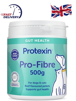 Protexin Veterinary Pro-Fibre for Dogs and Cats,Green brown, 500 g (Pack of 1)