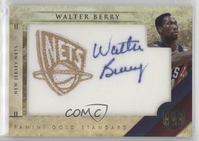 2010 Gold Standard NBA Team Logo Signatures /199 Walter Berry #47 Patch Auto 9c6