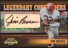 2005 Playoff Contenders Legendary Autographs #LC10 Jim Brown #/150