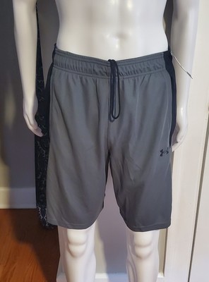 Under Armour Baseline 10'' Men's Large Gray Shorts 1370220  (C)