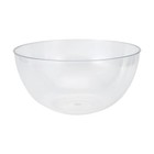 25cm Reusable Plastic Serving Bowl Ideal for Serving Chips Salad or Sweets Clear
