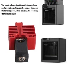 Hotend Kit 0.2mm Integrated Nozzle 60W Ceramic Heater 3D Printer Hotend♡