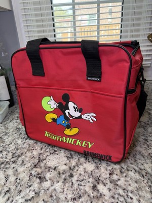 Mickey Mouse Bowling Bag Team Mickey Brunswick Disney Red Preowned 