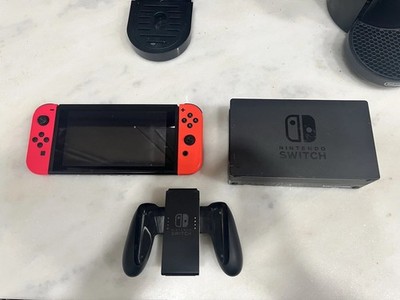 Nintendo Switch 32GB Gray Console with Neon Red and Neon Blue Joy-Con