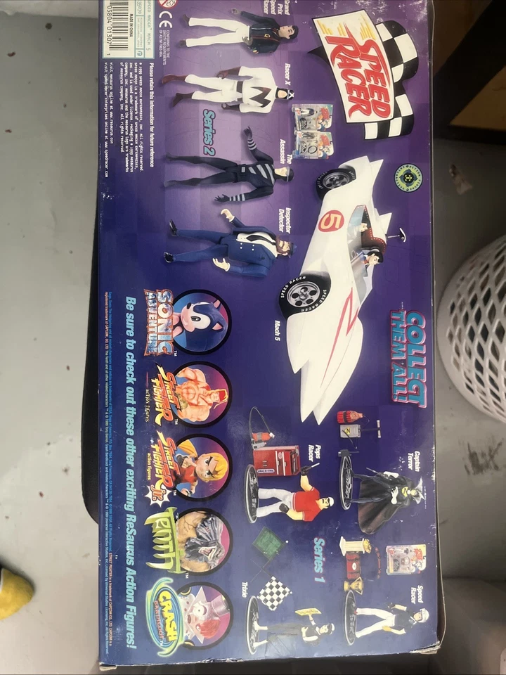 JUEGO VINTAGE SPEED RACER MACH 5 RESAURUS CHIM CHIM SPIRTLE 1999 NUEVO EN CAJA Foto 3 de 3