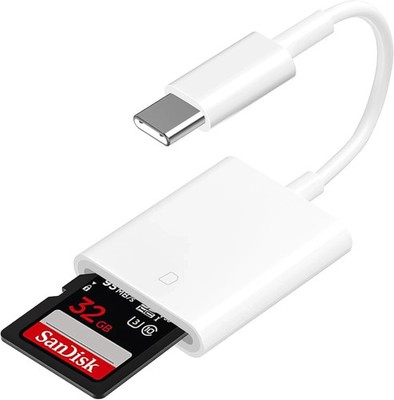USB-C auf SD Kartenleser Highspeed Kamera Kartenadapter für iPhone & USB-C Gerät
