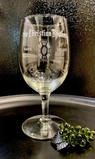 The CHRISTIAN BROS Napa Valley Wine Glass   PRISTINE!