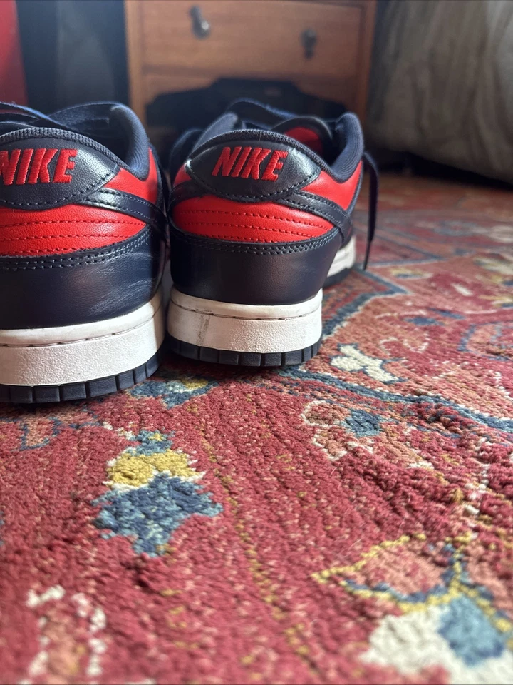 Tênis Nike Dunk Low masculino vermelho/azul tamanho: 9,5 - Imagem 2 de 4