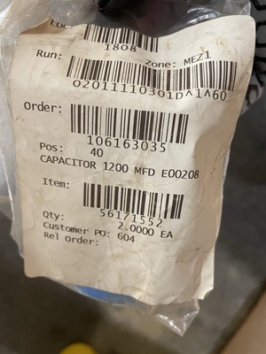 New Mallory Computer Grade Capacitor 1200uF 250v CGS122T250V3C Amp Screw Tested