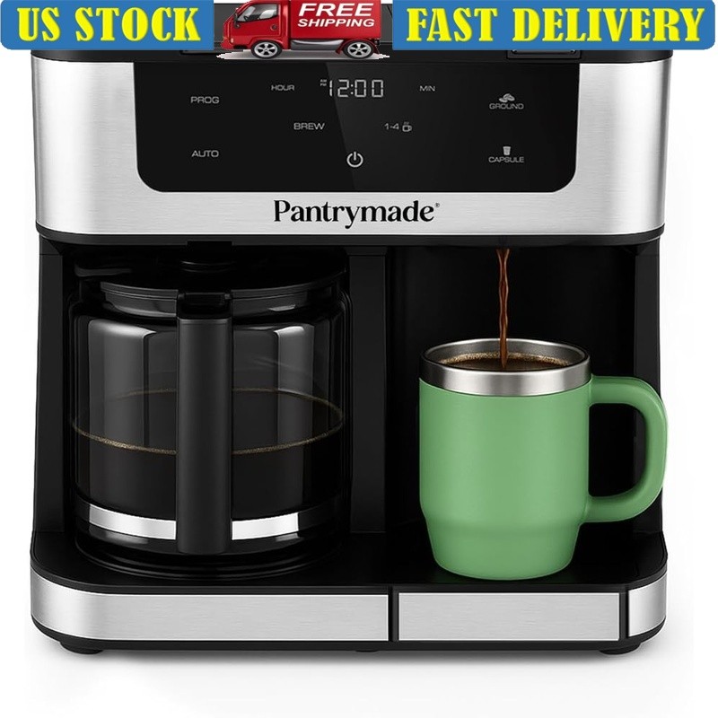 K Cup 12 Cup Carafe Touchscreen Programmable Auto Shutoff