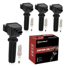 UF670 Ignition Coil Pack and Double Iridium Spark Plugs Set of 4 Compatible
