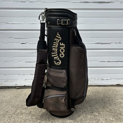 Callaway GOLF x Hawk Eye ゴルフバッグ ボストン カバン Callaway Golf Hawkeye 6 Way Divider Cart Golf Bag W/ Strap Black