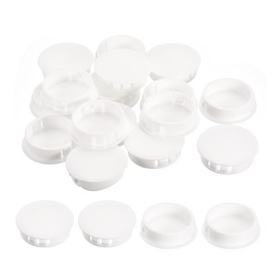 26Pcs 1-3/8'' Plastic Hole Plugs Panel Flush Type Knockout Locking Plugs White