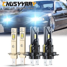 4X 6000K H7 H1 LED Headlight High /Low Beam Bulbs Combo For BMW E70 X5 2005-2013