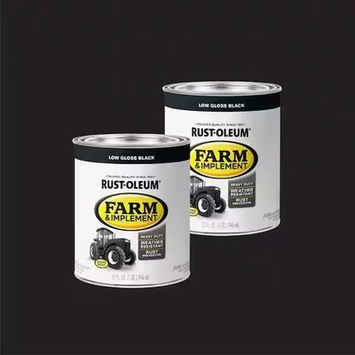 1 Qt. Farm Equipment Gloss Black Enamel Paint (2-Pack)