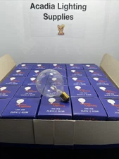 ⚡️25 NEW Long Life 120-130V Candelabra Base G-16 1/2 25-Watt 25G16CL 4000 Hour⚡️