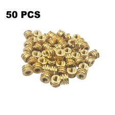 50 * Brass Threaded Thermoset Screw Inserts For 3D Printing Screws Metal