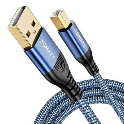 USB Druckerkabel 3m USB A auf B geflochten Hochgeschwindigkeit Drucker Kabel
