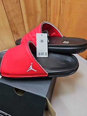Jordan Jumpman Play Slides Sandals Flip Flops University Red  display picture 3