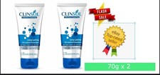 CLINSOL OIL-CONTROL FACEWASH WHITEHEADS & BLACKHEADS ACNE PIMPLE 70g x 2 FREE SP