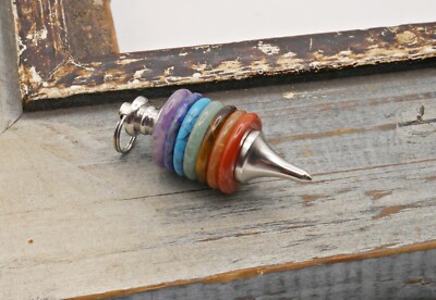 NELLYS Anhänger Chakra Edelsteinanhänger  Anhänger Lapis Aventurin Amethyst