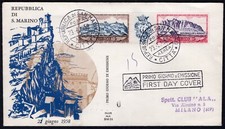 San Marino, FDC Wing - Airmail Views of Mount Titan, 23/06/1958