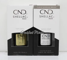 CND Shellac UV LED Gel LARGE 0.5oz 15ml DURAFORCE / XPRESS5 Top Base Coat .42oz