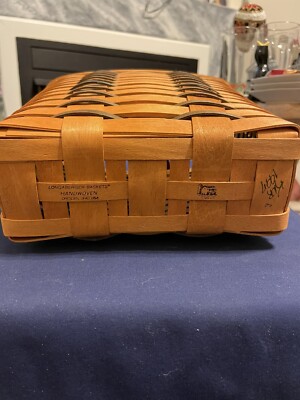 Vintage Longaberger Handwoven 1997 Basket- Signed & Dated ~9.5” T