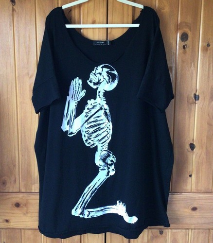 Praying Skeleton Graphic Size 5XL | eBay