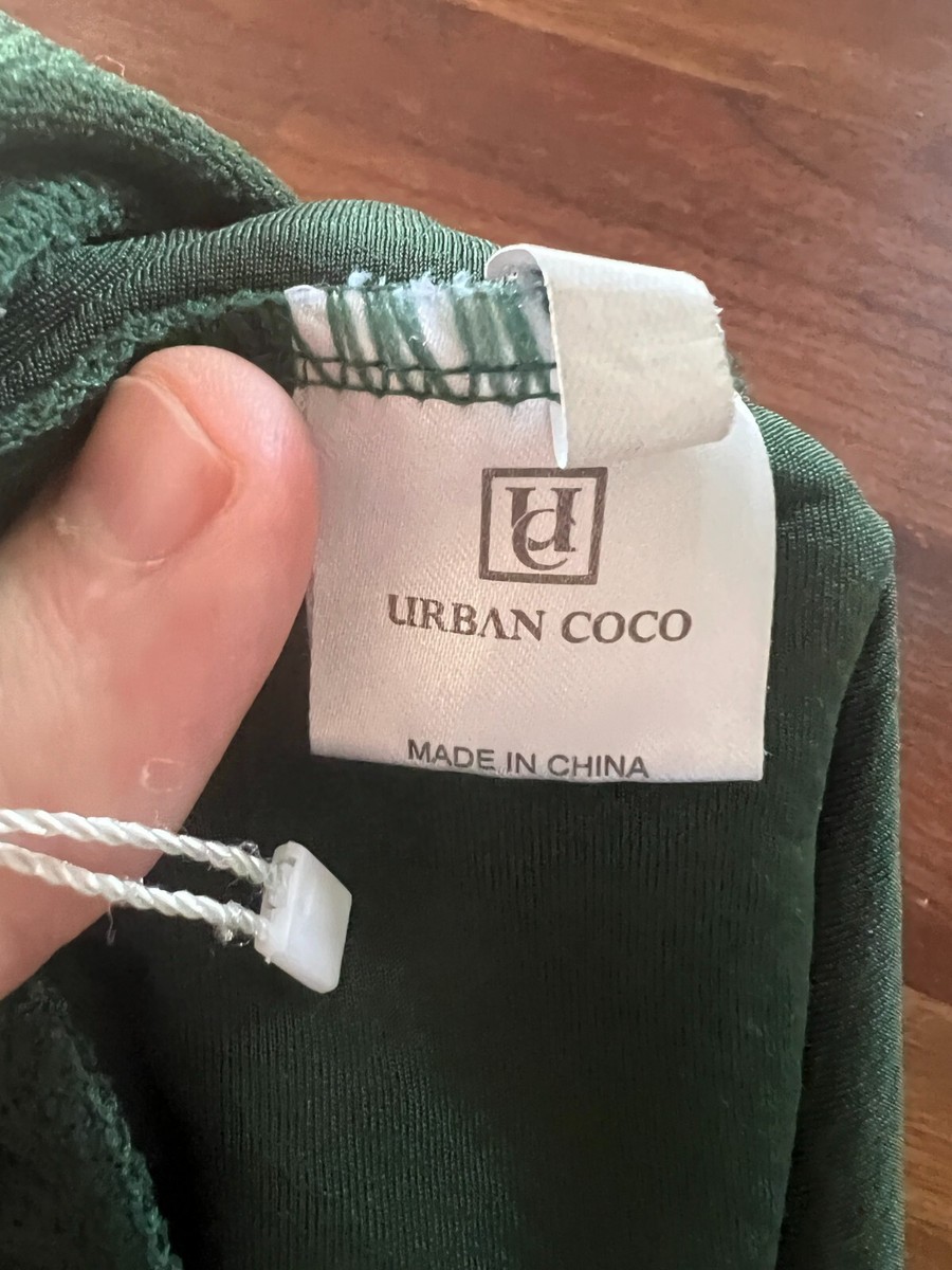 Urban Coco Womens Small Texture Hunter Green Pull On Skater Skirt