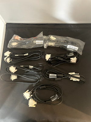 Lot of 7 Dell Single Link DVI Male To DVI Male Monitor Cables 50.7A2A00.001
