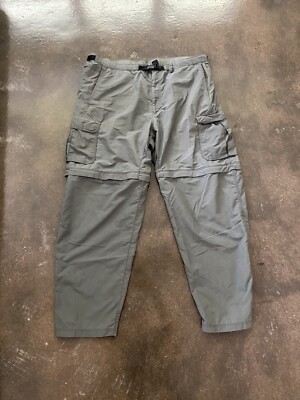 REI Pants Men's XL Gray Nylon Hiking Zip Off Shorts Outdoors