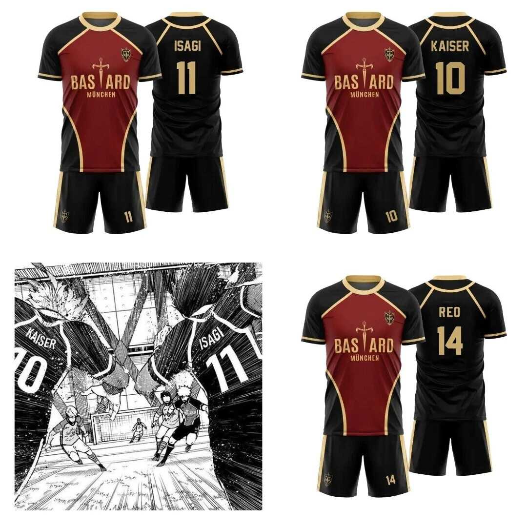 bastard MA-1 Sサイズ Blue Lock Bastard München Jersey Set | Anime Jersey & Shorts for