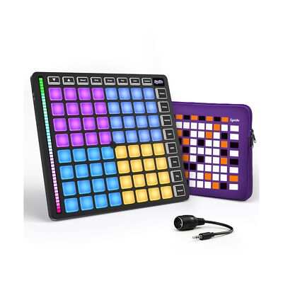 MIDI Pad Beat Maker Machine with 64 Velocity Sensitive RGB Pads