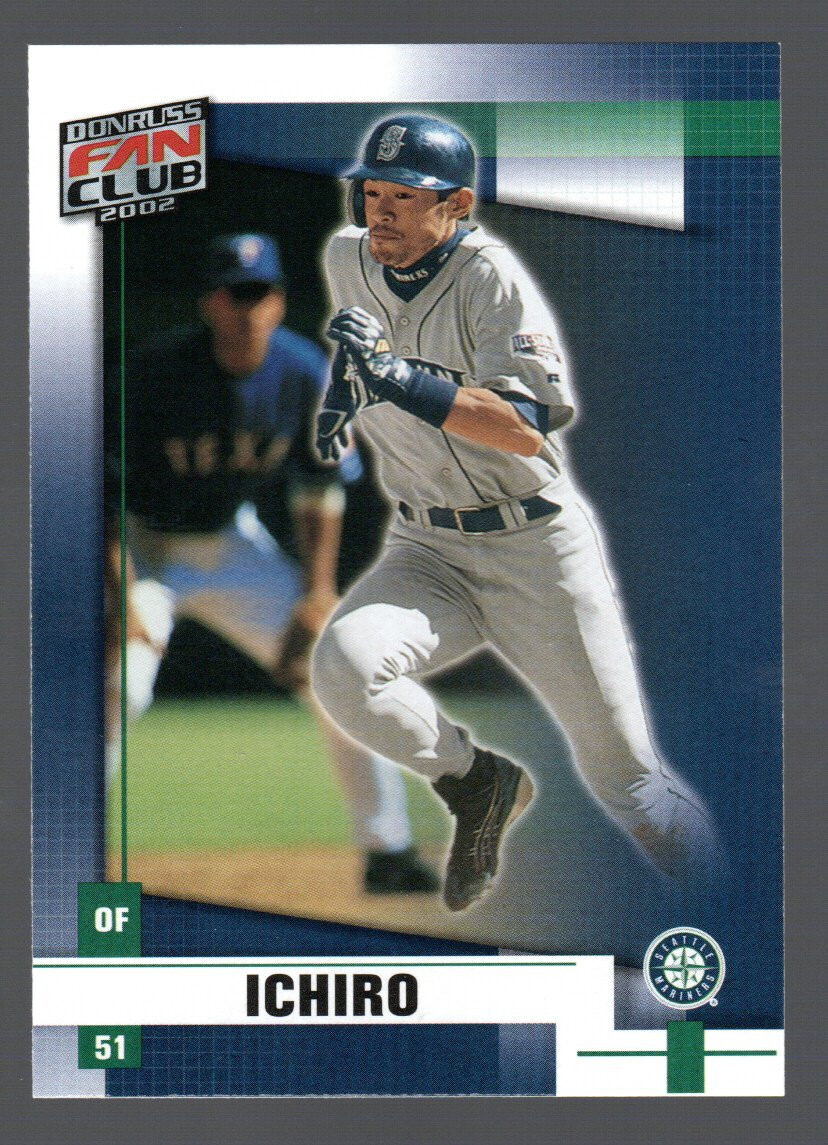 TOPPS DONRUSS Baseball MLB Ichiro イチロー① ICHIRO MARINERS - 2002 DONRUSS FAN CLUB #147 - RETAIL VERSION | eBay