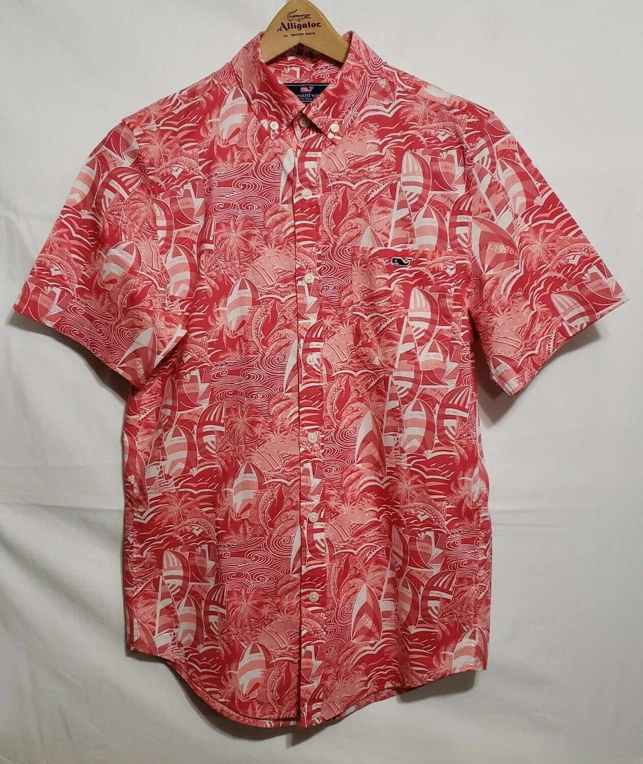Vineyard Vines Slim Fit Tucker Shirt - Aloha Nautical Sailing Marlin Fishing XS