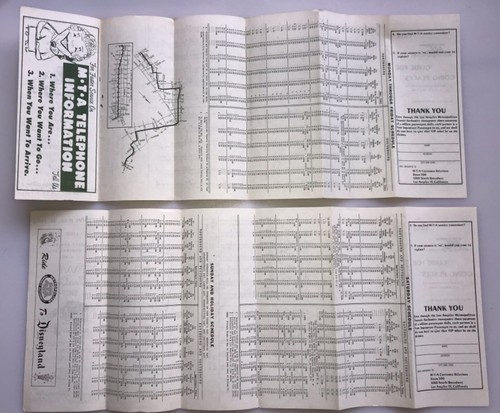 1963 MTA Los Angeles Bus Schedule Timetable Line 2 & 3 Brooklyn Ave. SilverLiner - Picture 2 of 4