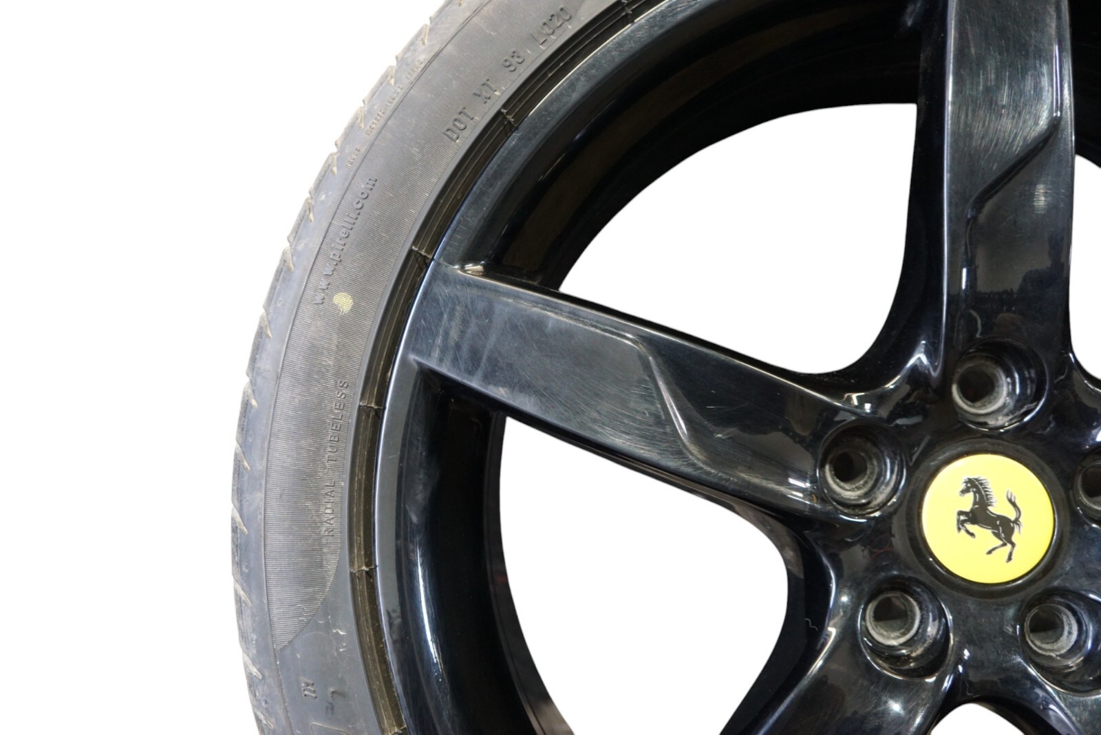 2009 - 2014 FERRARI CALIFORNIA BLACK 19 INCH 19X8 FRONT WHEEL RIM OEM 301960