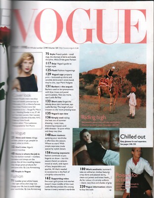 Vogue British Fashion Magazine May 1998 Carolyn Murphy 101420ame