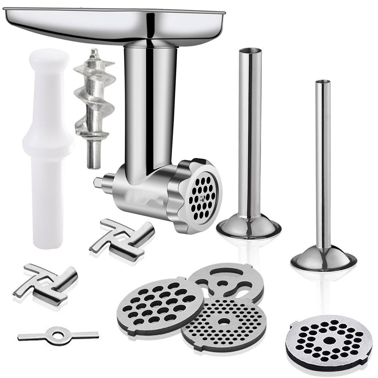 Food Meat Grinder Sausage Stuffer Plates Attachment For Kitchenaid Stand Mixers eBay