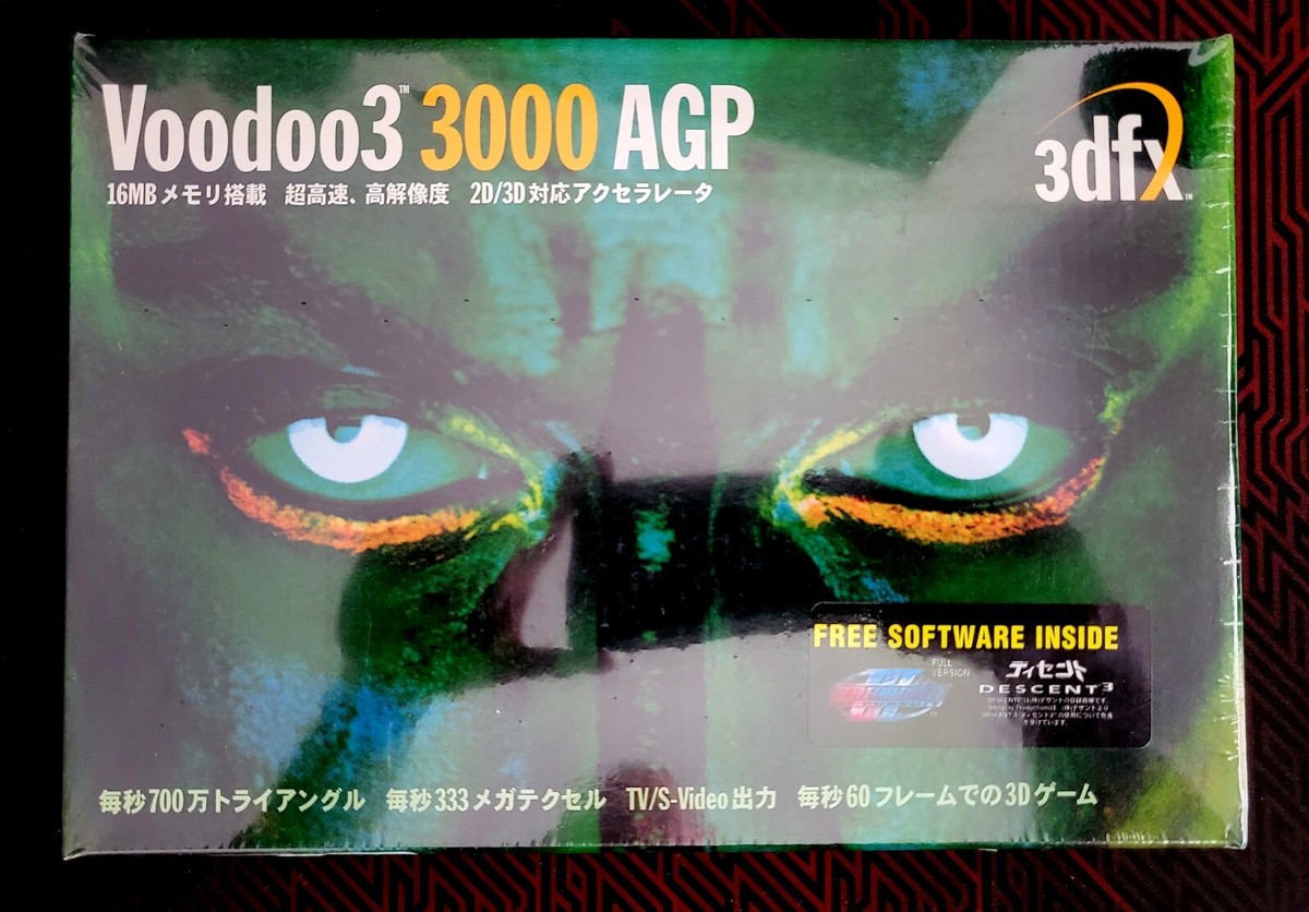 3dfx Voodoo 3 3000 AGP Japanese Minibox New Old Stock | eBay