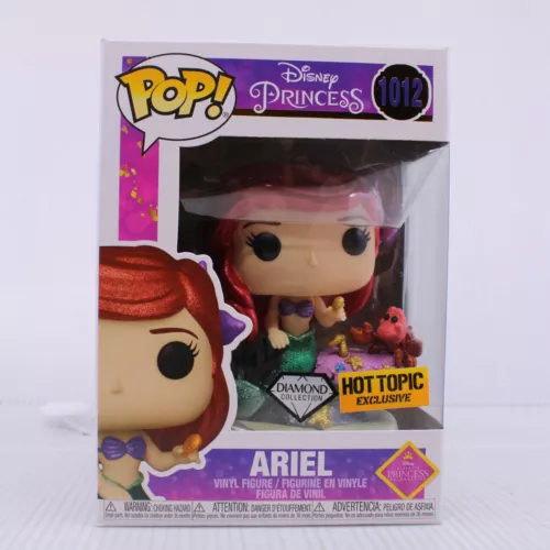 G1 Funko Pop Disney Hot Topic Exclusive Vinyl Figure 1012 Princess Ariel Diamond