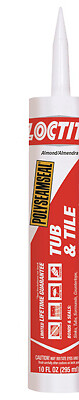 POLYSEAMSEAL Tub and Tile Adhesive Caulk, Almond, 1 to 14 days Curing, 20 to 170