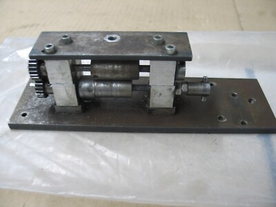 SHOP MADE GEAR DRIVEN STOCK FEEDER (APPROX 1-1/4'' WIDE X 1/16'' TK STOCK) P9636