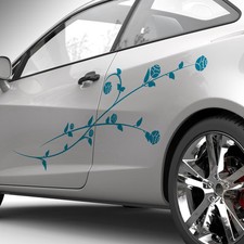 Blumen Ranke Rosen Floral Blüten Auto Aufkleber Set Dekor Tuning Sticker #1290
