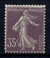 FRANCE STAMP TIMBRE YVERT 136 " SEMEUSE 35c VIOLET CLAIR 1906 " NEUF xx TTB Y358