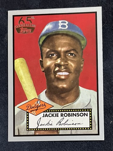 2016 Topps # 312 Jackie Robinson 65th Anniversary Brooklyn Dodgers 1952