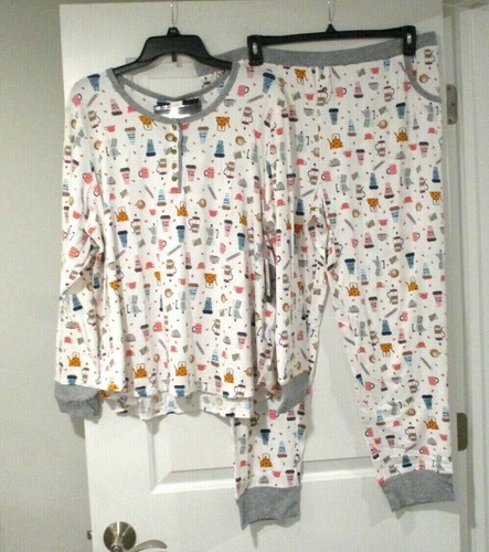 Cuddl Duds womens long sleeve pajamas 